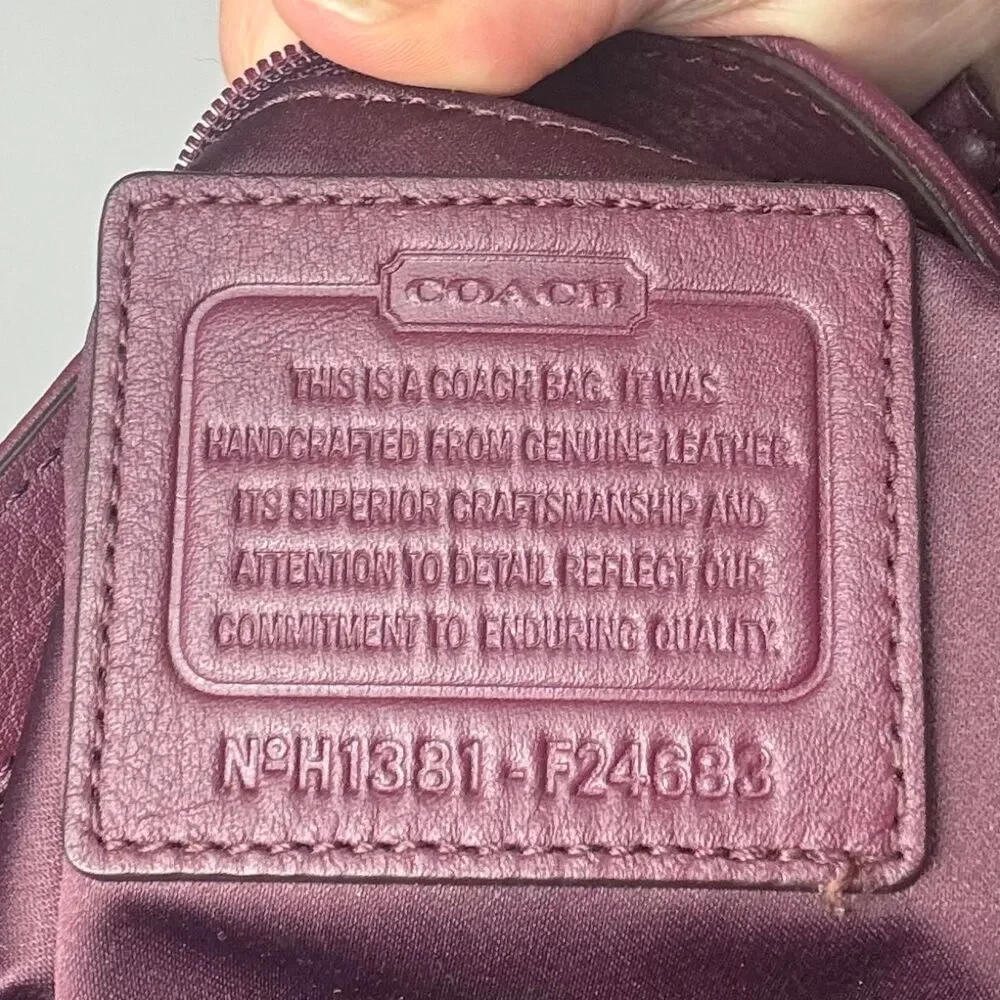 Coach Women's Burgundy and Red Bag